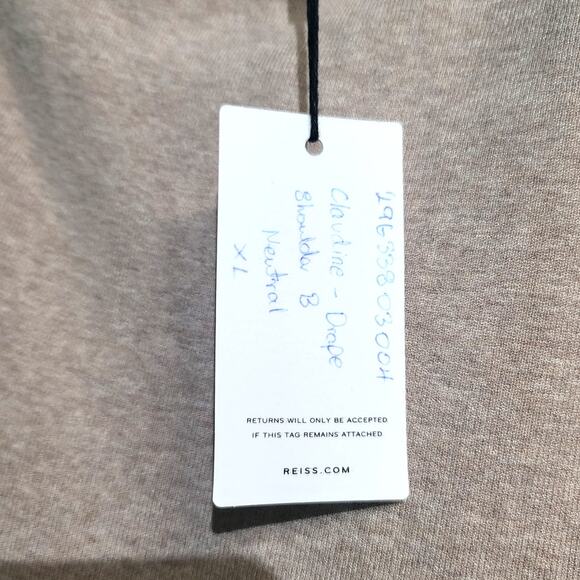 REISS Claudine Draped Knitted Dress NWT - Picture 5 of 7